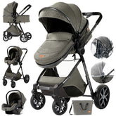 Poussette Modulable Citadine Compacte "Raphael" Modèle Gris Graphite