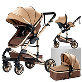 Poussette Convertible Tout-Terrain "Petite Louise" Modèle Beige