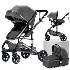 Poussette Convertible Tout-Terrain "Petite Louise" Modèle Gris 4
