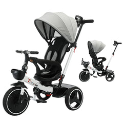 Tricycle Premier Âge "Capucine" - 5 en 1, sécurisé, confortable et évolutif