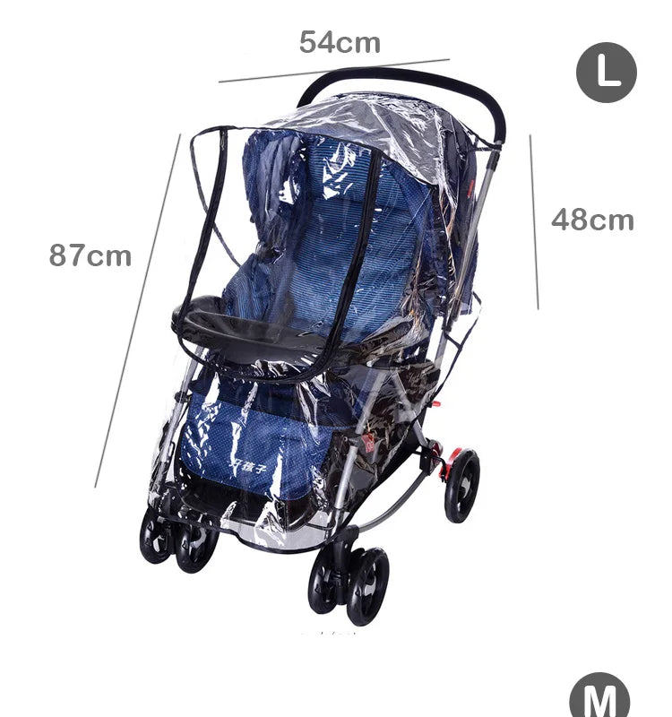 Chantons Sous la Pluie - Habillage Pluie Premium pour Poussette