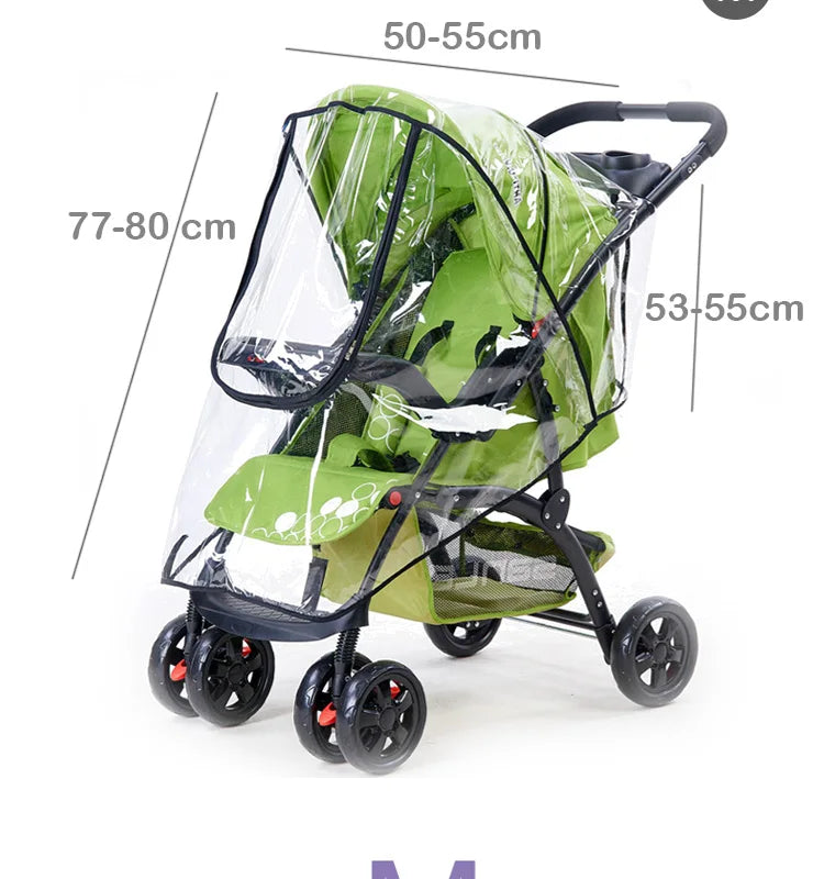 Chantons Sous la Pluie - Habillage Pluie Premium pour Poussette