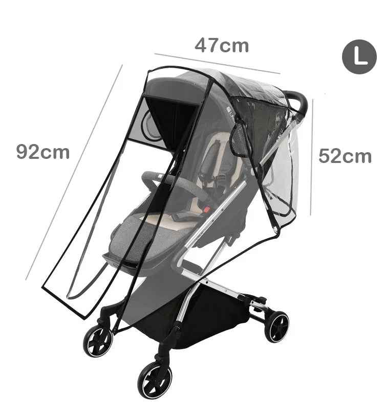 Chantons Sous la Pluie - Habillage Pluie Premium pour Poussette