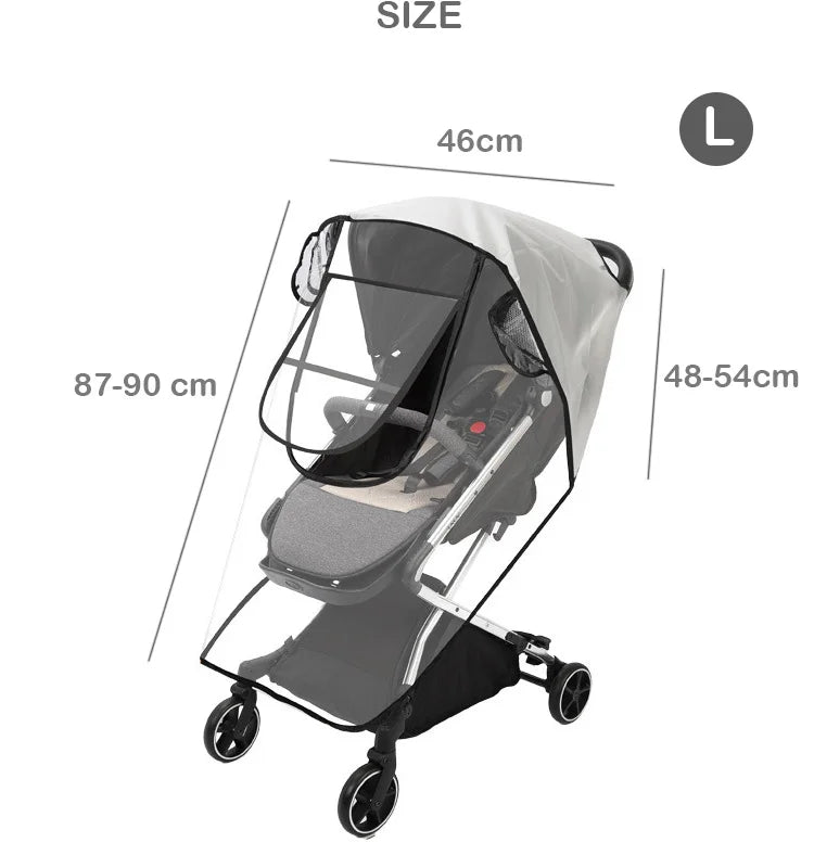 Chantons Sous la Pluie - Habillage Pluie Premium pour Poussette