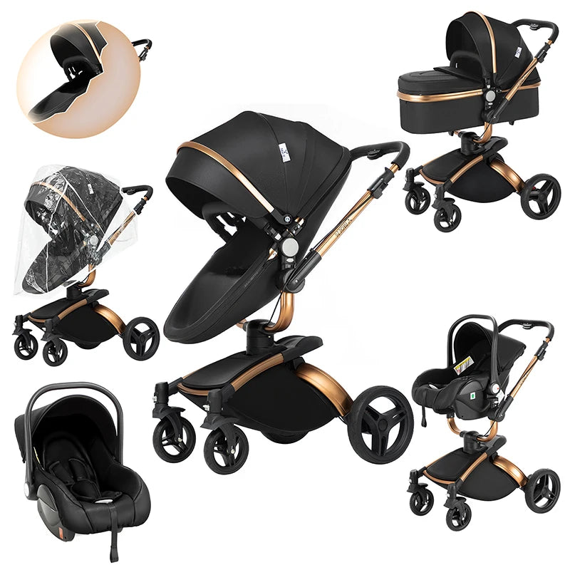 Poussette Livia – Convertible 2-en-1 & Tout-Terrain Premium