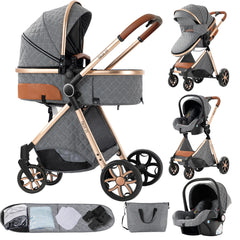 Poussette Convertible Tout-Terrain "Petite Louise" Modèle Gris 3