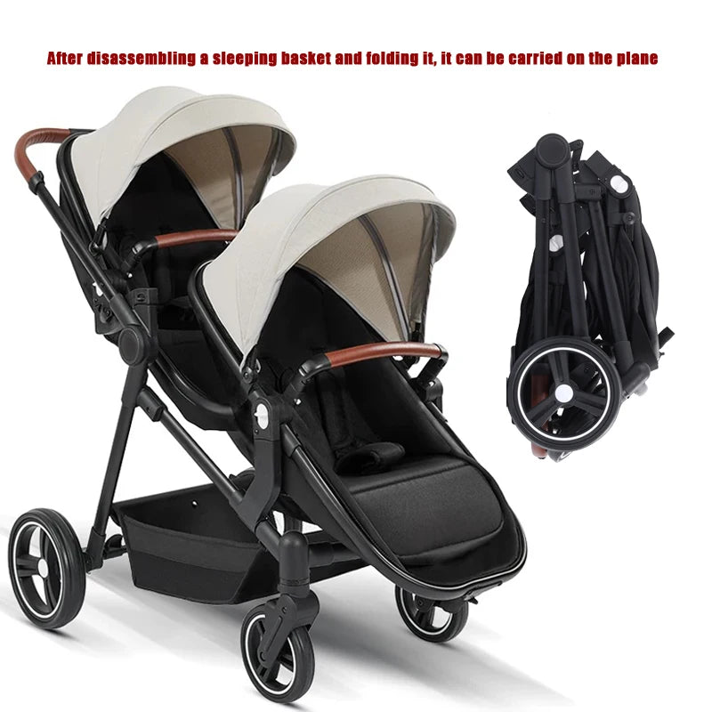 Poussette Convertible Simple - Double "Sacha et Iris"