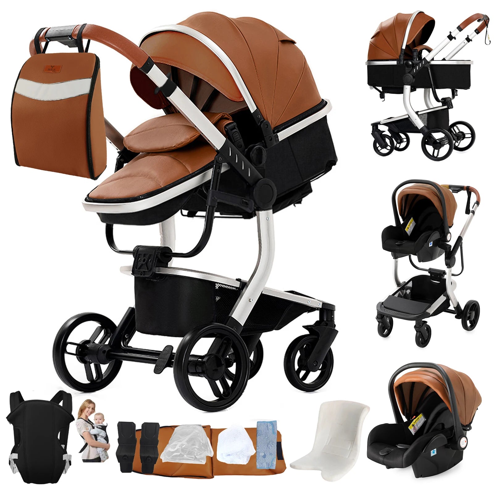 Poussette Livia – Convertible 2-en-1 & Tout-Terrain Premium