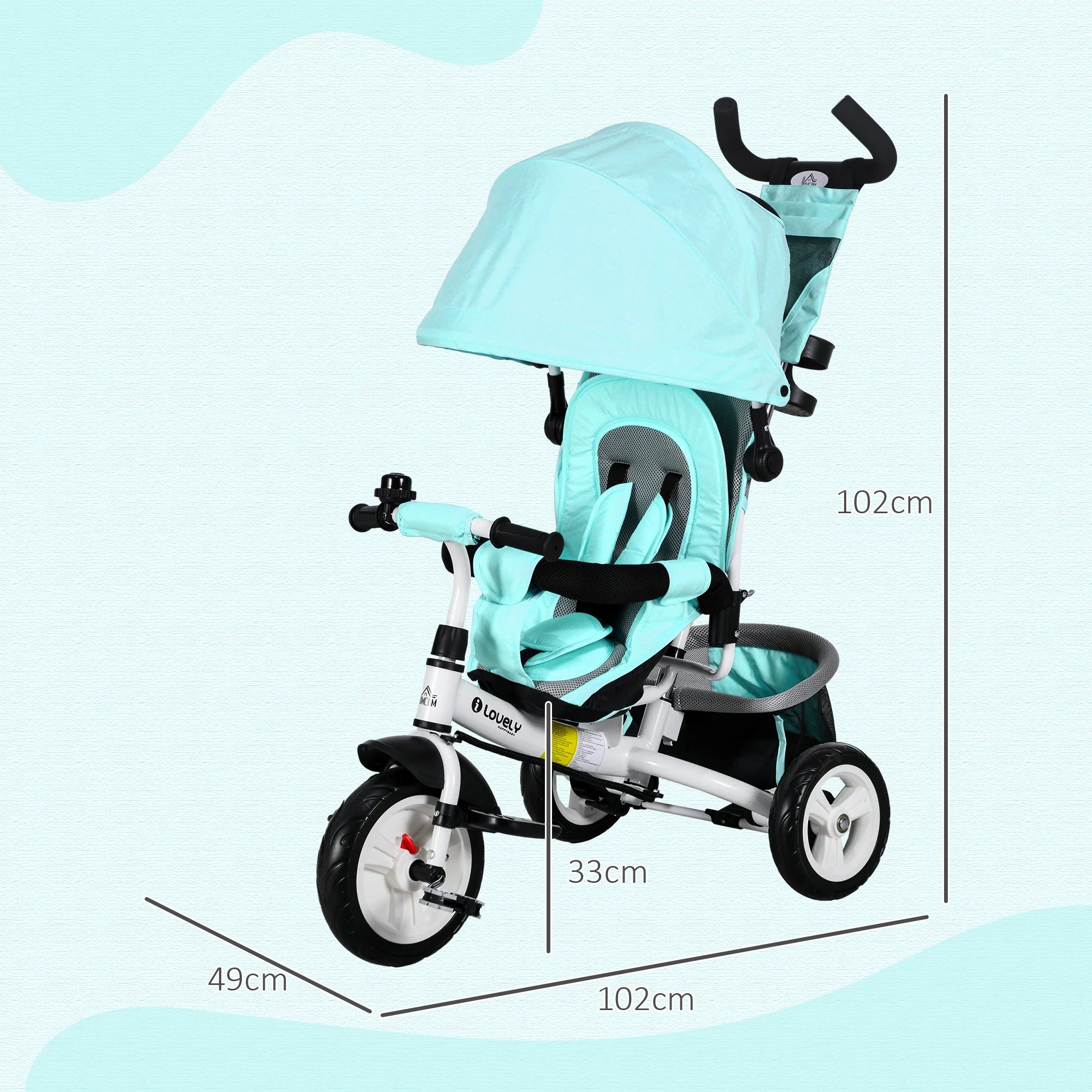 Tricycle Premier Âge "Nino" - Evolutif, Sécurisé - Dès 12 mois