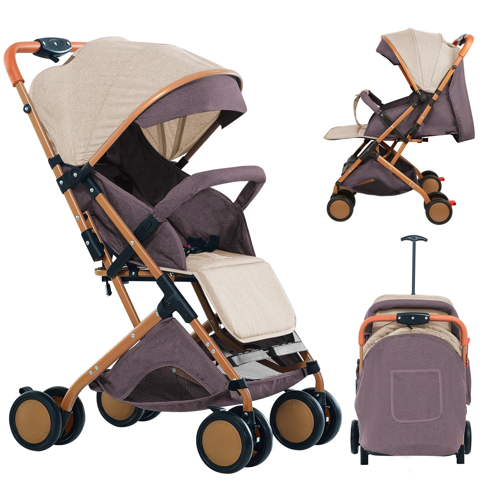 Poussette citadine Compacte Multi-Positions "Alba"