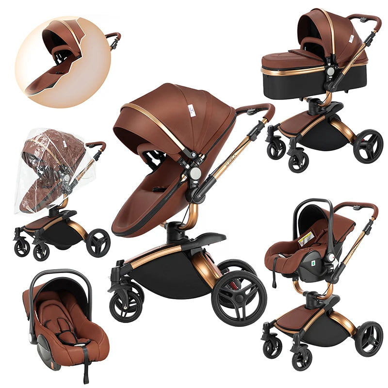 Poussette Livia – Convertible 2-en-1 & Tout-Terrain Premium