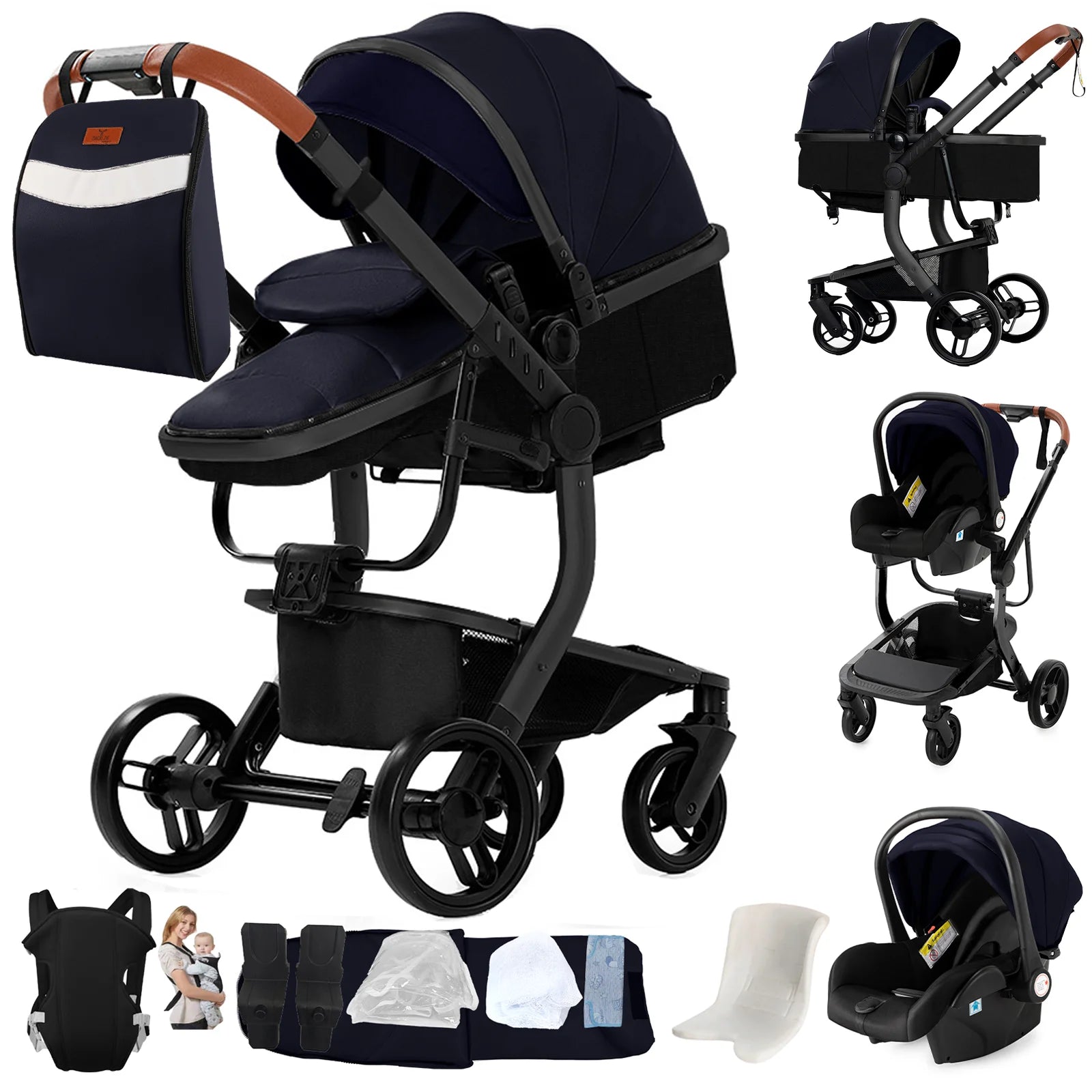 Poussette Livia – Convertible 2-en-1 & Tout-Terrain Premium
