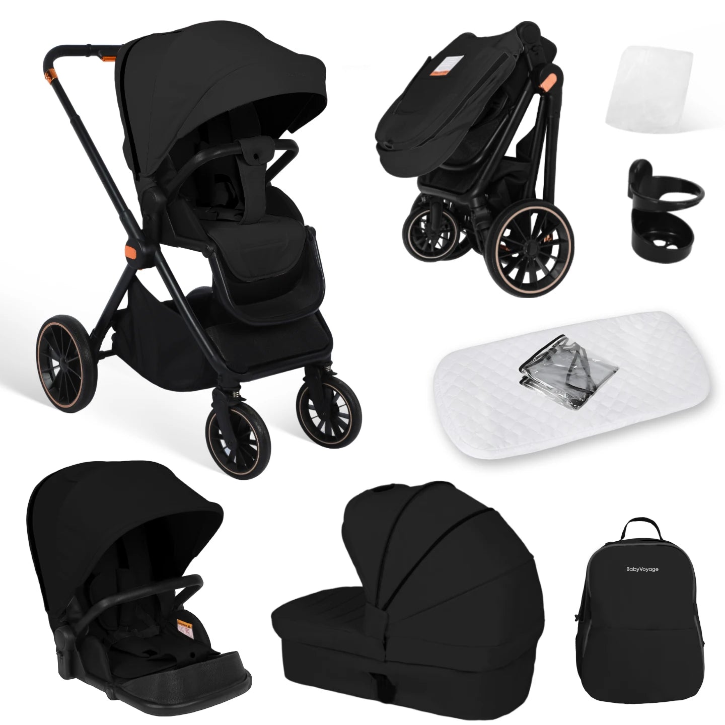 EMMA-MC Poussette Convertible Premium Tout-Terrain "Emma"