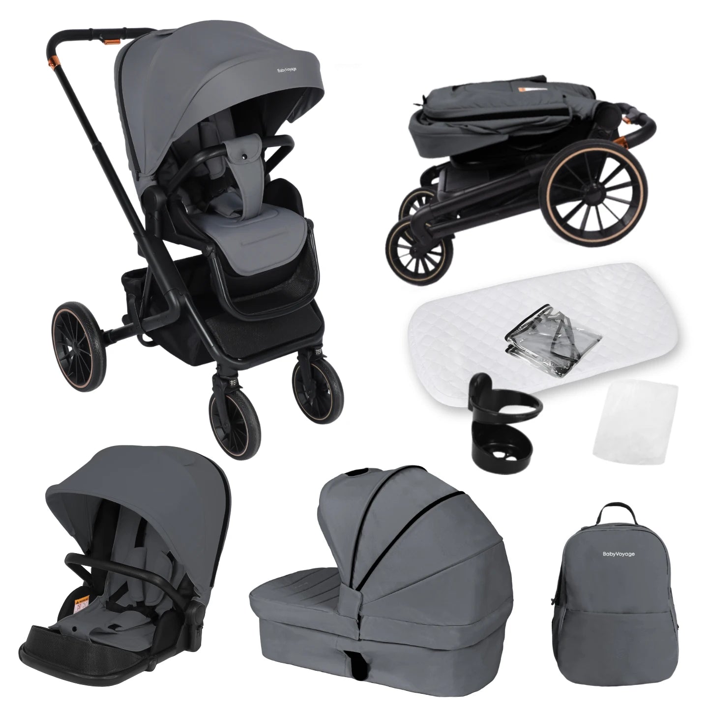 EMMA-MC Poussette Convertible Premium Tout-Terrain "Emma"