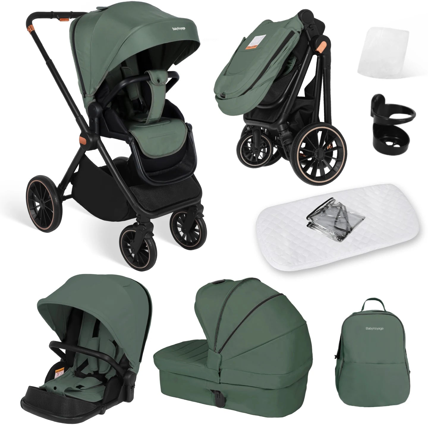 EMMA-MC Poussette Convertible Premium Tout-Terrain "Emma"