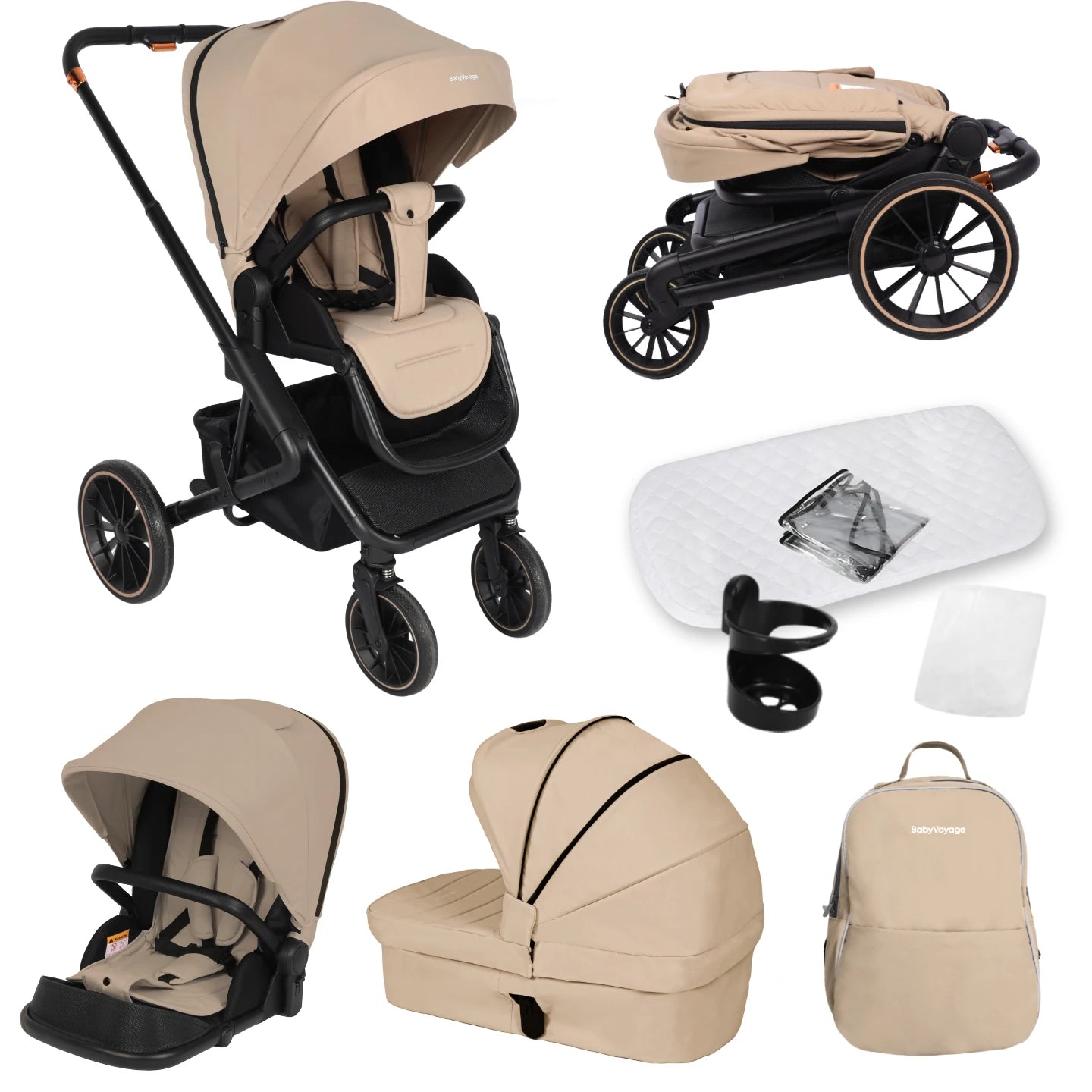 EMMA-MC Poussette Convertible Premium Tout-Terrain "Emma"
