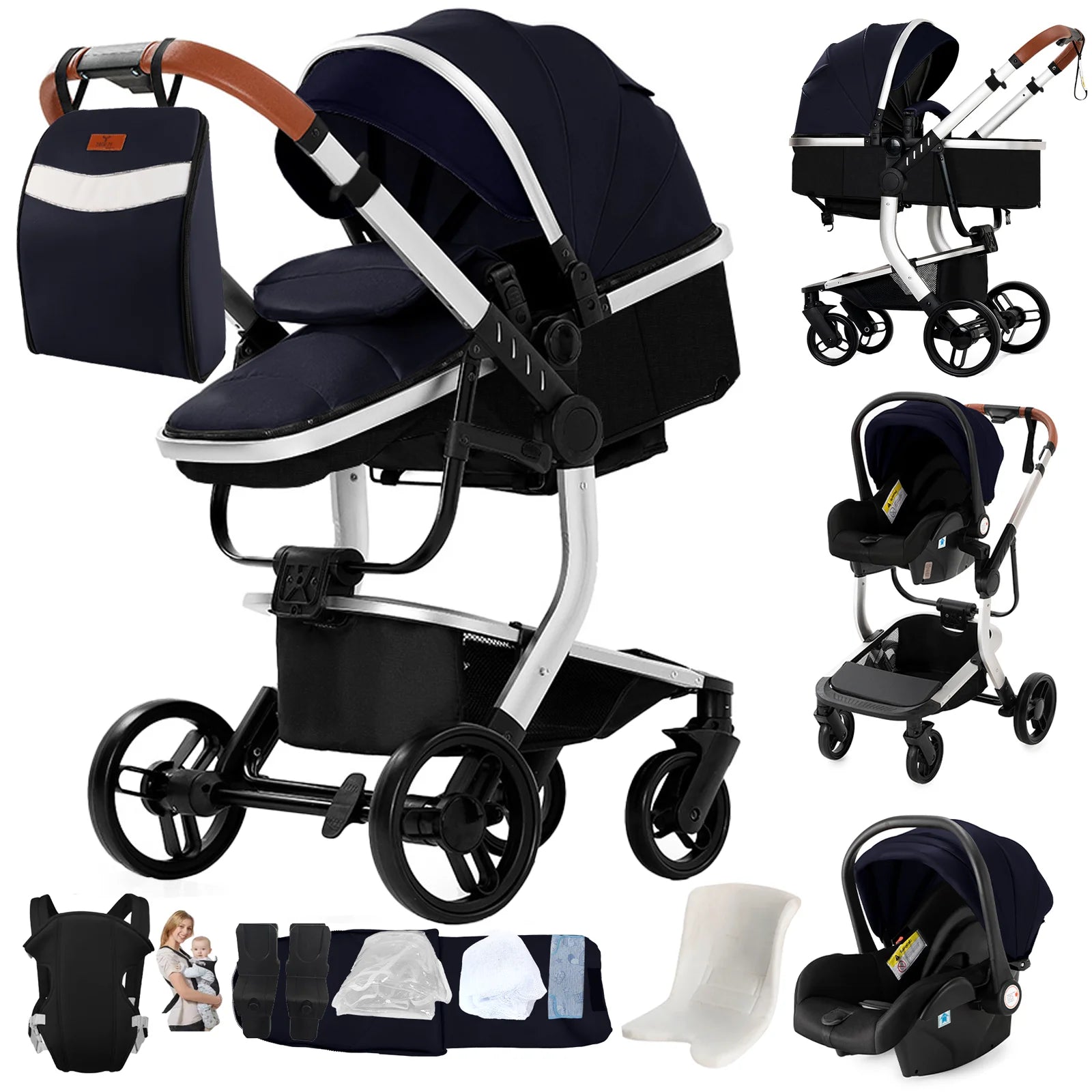Poussette Livia – Convertible 2-en-1 & Tout-Terrain Premium