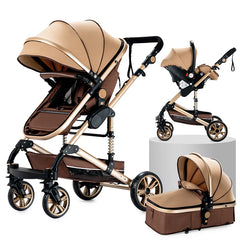 Poussette Convertible Tout-Terrain "Petite Louise" Modèle Beige
