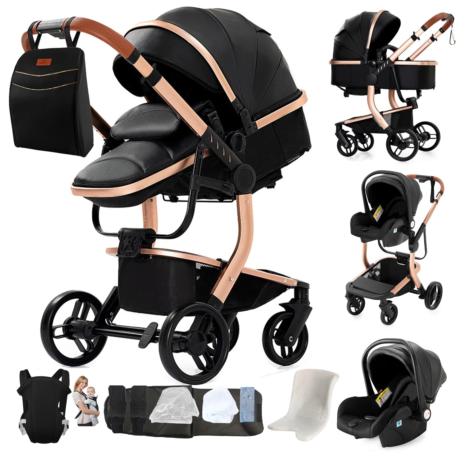 Poussette Livia – Convertible 2-en-1 & Tout-Terrain Premium