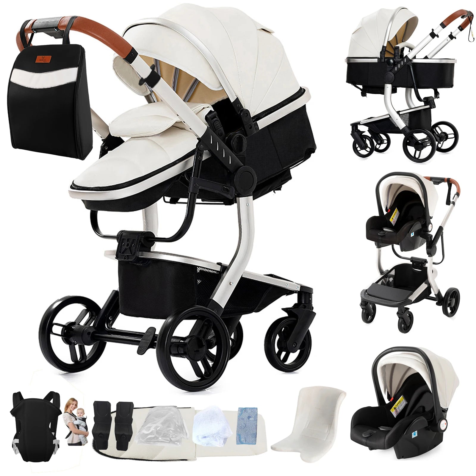 Poussette Livia – Convertible 2-en-1 & Tout-Terrain Premium