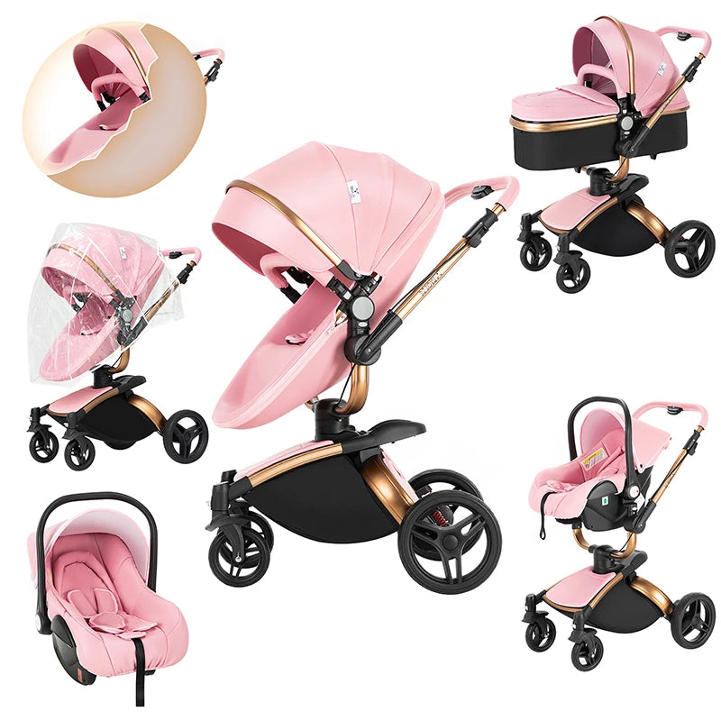 Poussette Livia – Convertible 2-en-1 & Tout-Terrain Premium