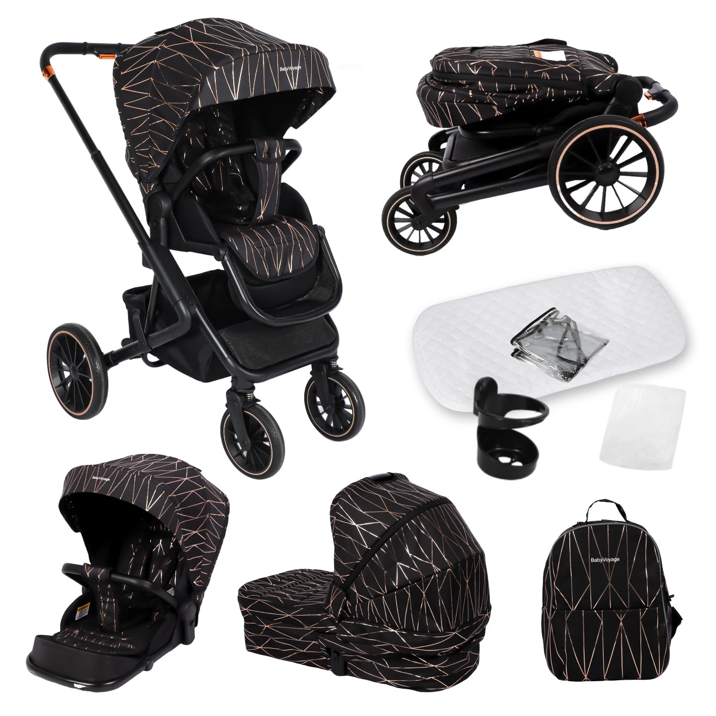 EMMA-MC Poussette Convertible Premium Tout-Terrain "Emma"